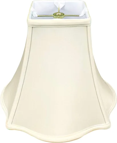 Miniatura 12 de Royal Designs, Inc. Pantalla para lámpara Royal Designs, diseño de campana, base cuadrada exterior, 7 x 16 x 12.25, blanco (BS-702-16WH)