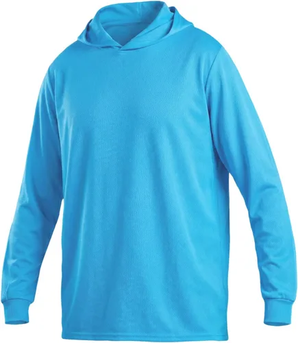 Miniatura 10 de HYCOPROT Hi Vis - Camisas de seguridad con capucha de alta visibilidad, manga larga, camisetas de trabajo de construcción, camisetas con capucha