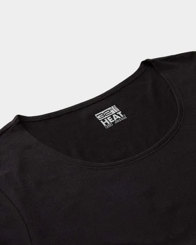 Miniatura 4 de 32 Degrees Heat - Camiseta de manga larga con cuello redondo para mujer, ultra suave, térmica, ligera