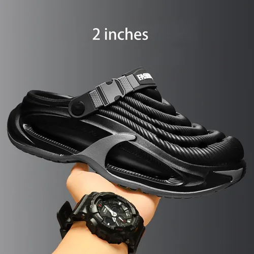 Miniatura 7 de ASHALI Zuecos unisex para jardín y playa con soporte de arco, zapatos impermeables para hombres y mujeres, sandalias ligeras y cómodas
