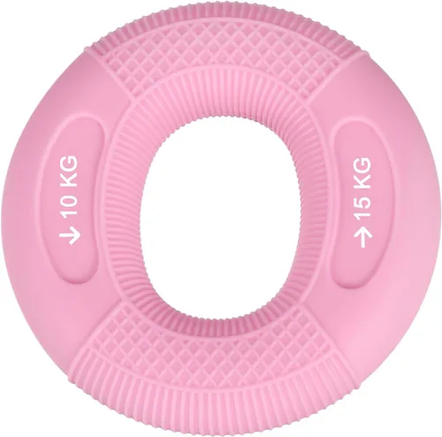 Miniatura 8 de uxcell Entrenador de fuerza de agarre de mano, 3 pulgadas, 77.2-88.2 lbs (77-88 libras), anillos de silicona para antebrazos de dedos, exprimidor