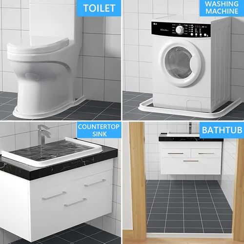 Miniatura 5 de Duzzy Umbral de Ducha Plegable de 98 Pulgadas Barrera de Agua, Tope de Agua de Silicona para Ducha, Ideal para Acceso en Silla de Ruedas, Adecuado