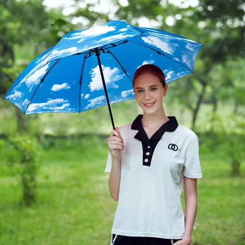 Miniatura 78 de LANBRELLA Paraguas plegable inverso compacto paraguas de viaje a prueba de viento automático