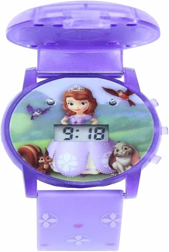 Miniatura 2 de Disney Sofia the First Kids SOF1561SR Reloj analógico de cuarzo morado con pantalla digital Púrpura Digital