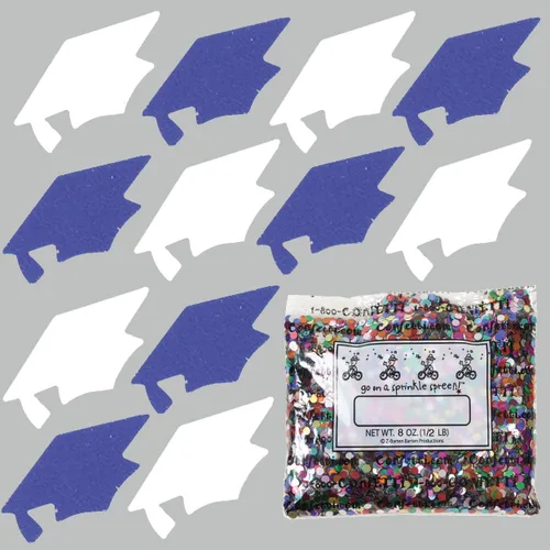 Miniatura 149 de Confetti Grad Cap Negro, Azul Marino Combo - 2 bolsas de media onza (1 oz)