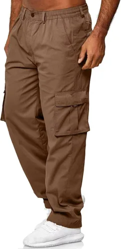 Miniatura 3 de Pantalones de carga para hombre, ligeros, tácticos, para senderismo, ajuste clásico, múltiples bolsillos