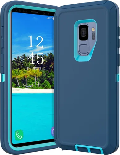 Miniatura 10 de Funda protectora resistente para Samsung Galaxy S9, a prueba de golpes, resistente a las caídas, Galaxy S9 Csae, 5.8 pulgadas (negro/gris)