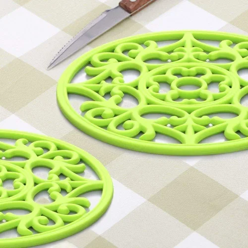Miniatura 3 de Salvamanteles para platos calientes, salvamanteles de silicona para olla caliente y almohadillas, protege la encimera de ollas calientes y sartenes