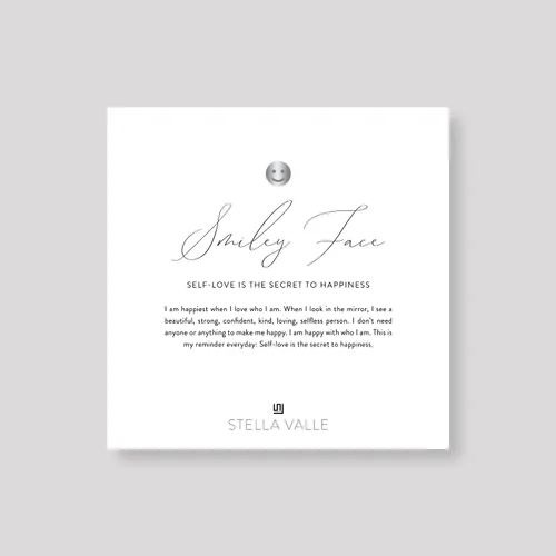 Miniatura 4 de Stella Valle Anillo sonriente Anillo de plata chapado en rodio para mujer Anillo de plata con forma de sonrisa para ella Anillo ajustable