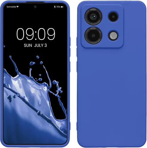 Miniatura 132 de kwmobile Funda compatible con Xiaomi Redmi Note 11 / Note 11S - Funda protectora de silicona TPU suave y delgada - Azul Báltico