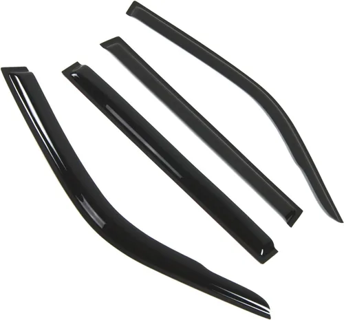 Visor de ventana compatible con Toyota Land Cruiser 1991-1997, DGWV2-430, deflector de montaje exterior, protector de lluvia, humo oscuro, juego de