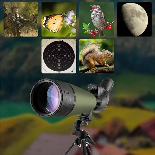 Miniatura 7 de Gosky Actualizado 20-60x80 Alcance de Observación con Trípode, Bolsa de Transporte - Alcance BAK4 Angulado para Tiro al Blanco, Caza, Observación