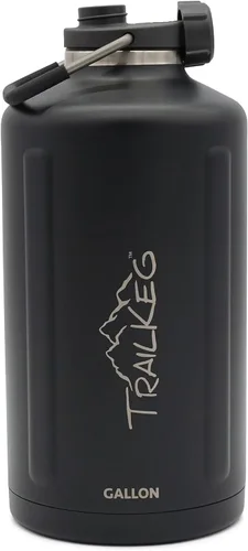 Miniatura 3 de TrailKeg Botella de agua deportiva, 128 onzas, un galón, acero inoxidable aislado al vacío, doble pared, caliente durante 12 horas, fría durante 48