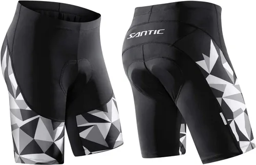 Miniatura 20 de Santic Pantalones cortos de ciclismo para hombre, pantalones acolchados para ciclismo, ropa de ciclismo
