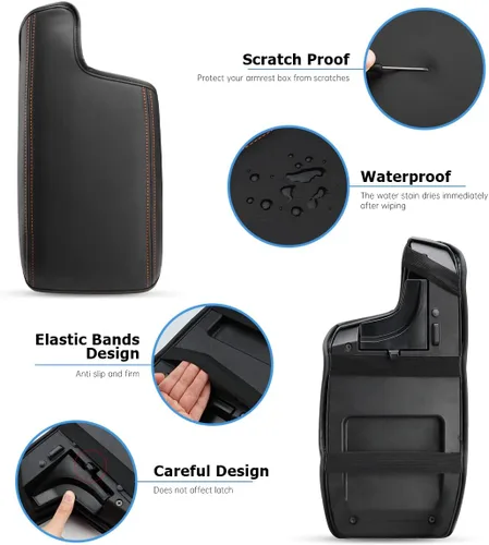 Miniatura 5 de INTGET Funda para reposabrazos de consola central de automóvil para Subaru Crosstrek Accesorios 2018 2019 2020 2021 2022 2023 Impreza 2017-2023 Tapa