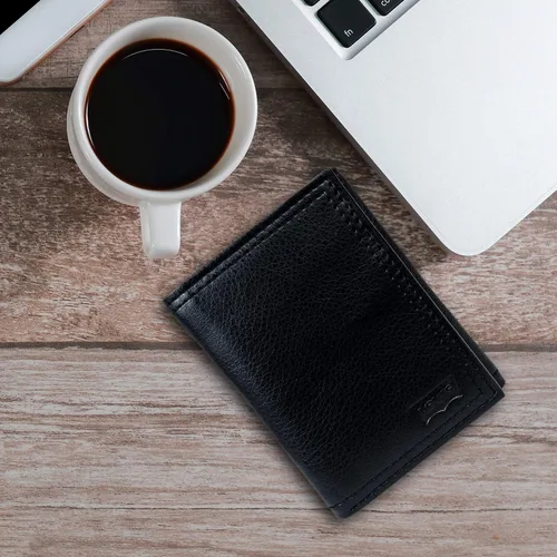 Miniatura 6 de Levis Mens Trifold Wallet-Sleek and Slim Includes Id Window and Credit Card Holder
