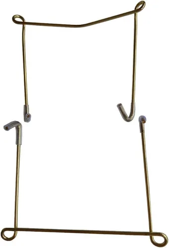 Miniatura 4 de Lot5 - Soporte de pared pequeño invisible de 6 pulgadas con cubierta protectora de goma para bandeja decorativa de 5 a 7 pulgadas