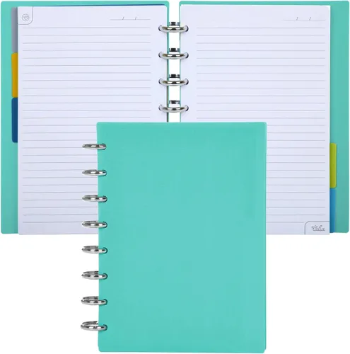 Miniatura 35 de Talia - Cuadernos de notas con tapas, planificador, personalizables, (Azul de Verano, Junior (5.5 pulgadas x 8.5 pulgadas)) Azul verano