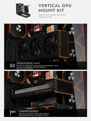 Miniatura 7 de darkFlash DY460 ATX Caja de PC Gaming Full-Tower, alto flujo de aire, 4×ventiladores ARGB PWM incluidos, vidrio templado de vista completa de 330°