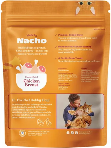 Miniatura 2 de Made by Nacho Golosinas liofilizadas para gatos – Golosinas saludables y limitadas para gatos – Golosinas crujientes ricas en nutrientes con alto