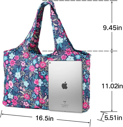 Miniatura 5 de ZOOEASS - Bolso grande de hombro para mujer, impermeable, multifunción, de nailon, para viaje