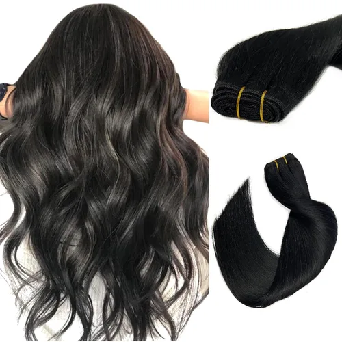 Miniatura 15 de Extensiones de cabello humano real, balayage, color castaño ceniza a rubio miel, extensiones de cabello humano con reflejos, 14 pulgadas, 2.82 oz