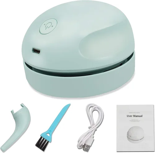 Miniatura 10 de prowithlin Aspiradora de escritorio portátil, carga USB, rosa, la mejor para limpiar polvo, migas, piano, ordenador, coche, etc.