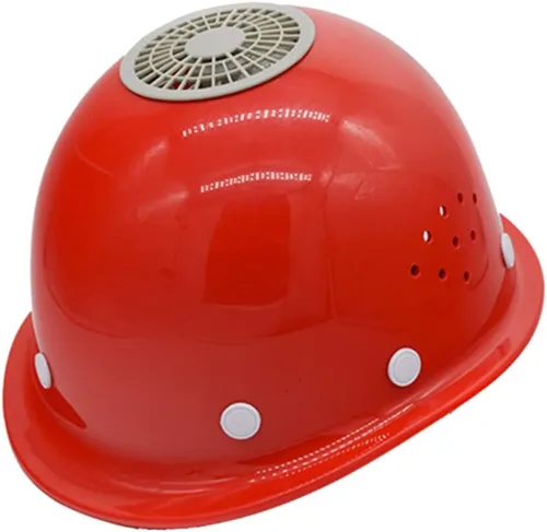 Miniatura 11 de Surakey Casco de refrigeración USB con ventilador, casco universal resistente para hombre, casco de seguridad portátil para andamios y comerciantes