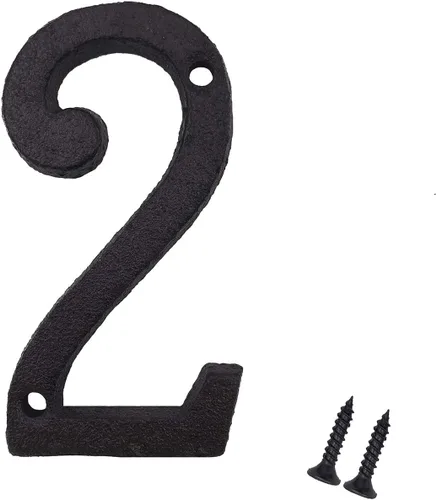 YOUCC-XX - Números de casa de 3 pulgadas, número de buzón de hierro fundido, número de dirección de casa.
