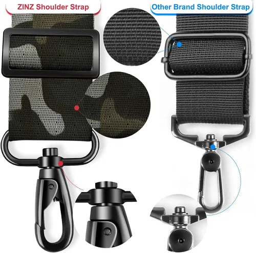 Miniatura 40 de ZINZ Correa de hombro universal de 59 pulgadas con almohadilla transpirable fija ultra gruesa, correa de hombro ajustable y resistente para bolsa