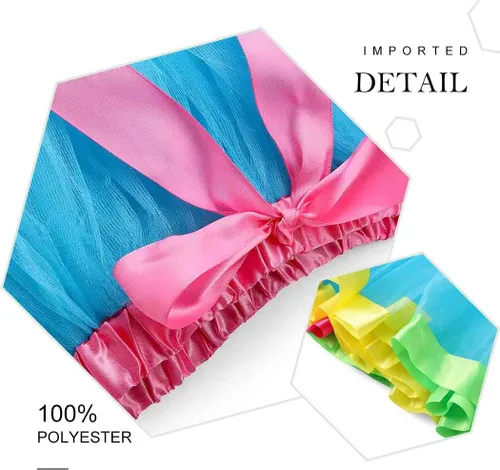 Miniatura 5 de REETAN Rainbow Tutu Skirts Colorful Tulle Skirt Ribbon Layered Dance Party Tutu Costume for Women and Girls