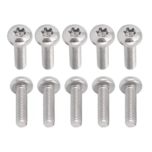 Miniatura 11 de DTGN Tornillos Torx de cabeza plana M1.0.236x0.118 in (DXL), paquete de 20, buenos para maquinaria, sujetadores de seguridad Torx de acero