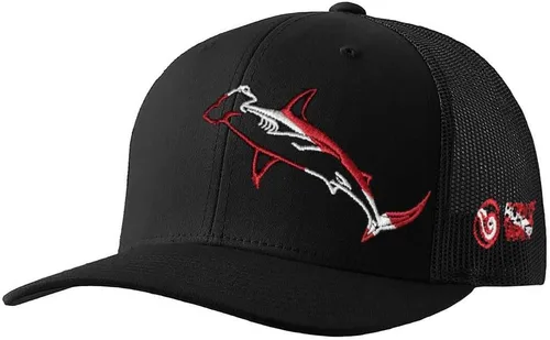 Miniatura 9 de Sombrero de camionero de buceo con tiburón: Snapback ajustable para hombre, para pesca, pesca submarina