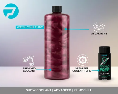 Miniatura 2 de PrimoChill Vue - Refrigerante de refrigeración por agua para computadora, flujo visual, sólido/no transparente, protección completa, PrimoPrep