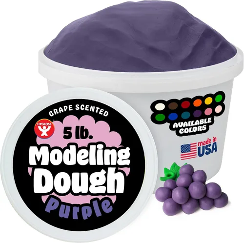 Miniatura 8 de Hygloss Play - Masa de modelado para niños, masa sensorial segura y no tóxica para artes y manualidades, bañera de 3 libras, arcilla de juego