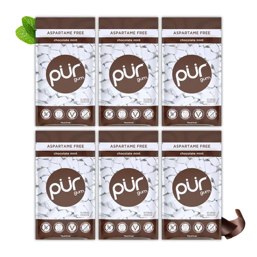 Miniatura 29 de PUR Gum Chicle sin Aspartamo 100% Xilitol Chicle con sabor natural a canela, 55 piezas (paquete de 1)