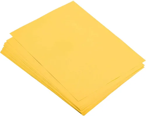 Miniatura 7 de MECCANIXITY 100 Hojas de Papel de Copia de Color 8.3 x 11.7 Pulgadas Papel de Impresora 80gsm Amarillo Limón para Impresión de Oficina, Copia