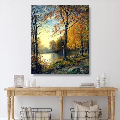 Miniatura 517 de A&T ARTWORK Campo de trigo con cipreses de Van Gogh Las reproducciones de arte clásico mundial, impresiones en lienzo giclée para decoración