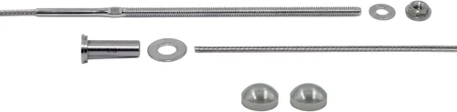 Miniatura 7 de 1/8" Cable Railing Kit for Wood Posts – 5 Ft Length – 316 Stainless Steel – No Crimping Required, Easy Install Deck Railing – No End Caps