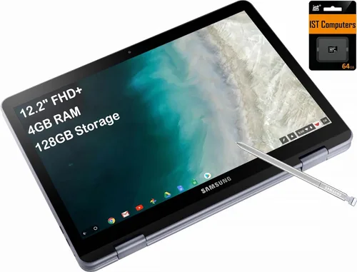 Miniatura 8 de Samsung Laptop Chromebook Plus V2 2 en 1: 4 GB de RAM, 64 GB eMMC, cámara de 13 MP, Chrome OS, 12.2 pulgadas, relación de aspecto 16:10