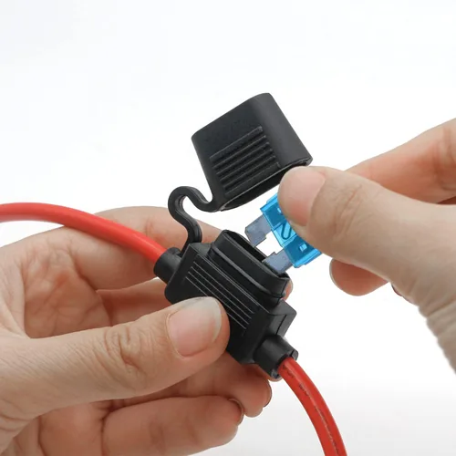 Miniatura 2 de Portafusibles ATC/ATO, 5 paquetes de portafusibles de hoja automotriz en línea con 24 fusibles estándar para automóvil, 1A, 2A, 3A, 4A, 5A, 7.5A