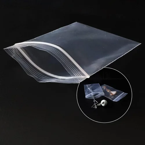 Miniatura 14 de Mini bolsas de plástico, 1000 unidades de 1.5 x 1.5 pulgadas, bolsas de almacenamiento reutilizables transparentes con cremallera para joyas