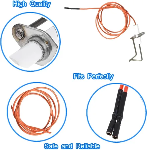Miniatura 3 de Encendido directo por chispa 62-24164-01, encendedores de quemador de horno compatibles con Rheem Pro-tech PSE R36 PSER36, cable de alta temperatura