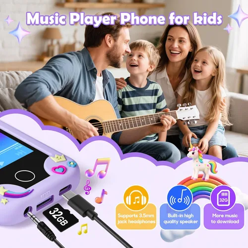 Miniatura 8 de Teléfono inteligente para niños para niñas, teléfono de juguete con cámara para niños de 3, 4, 5, 6, 8 años, regalos de cumpleaños de Navidad