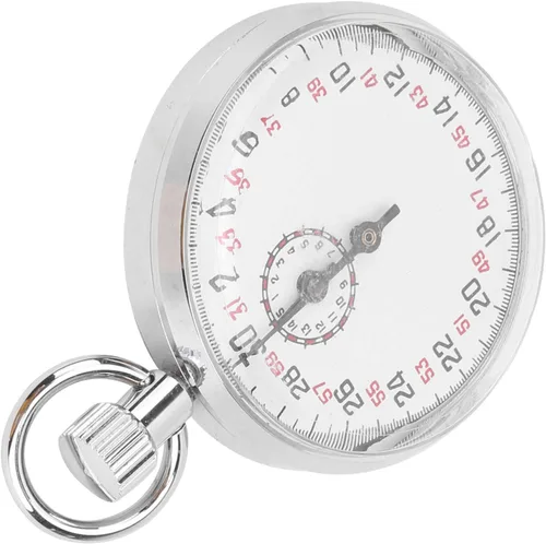 Miniatura 8 de CHICIRIS Cronómetro de metal duradero con pantalla de dial grande, temporizador de carrera portátil para entrenamiento deportivo, ideal