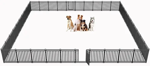 Miniatura 8 de Valla para perros para exteriores e interiores, 40 pulgadas de altura, 16 paneles de corral para perros grandes, medianos y pequeños, corral