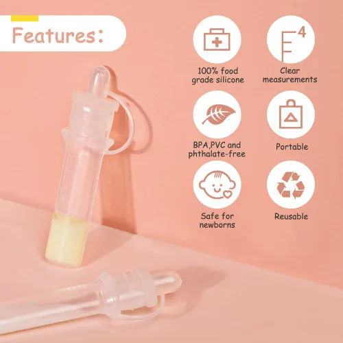 Miniatura 7 de haakaa Kit colector de calostro jeringas de calostro para leche materna para recolectar, alimentar y almacenar, listas para usar