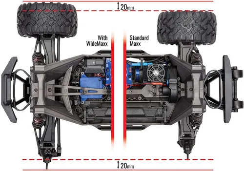 Miniatura 3 de Traxxas Black WideMaxx Kit de suspensión TRA8995