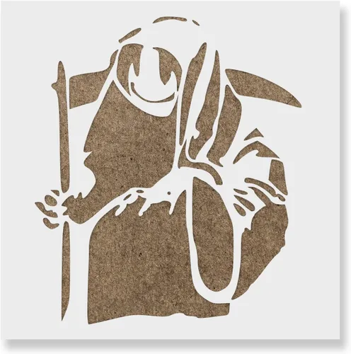 Plantilla de Death Banksy - Graffiti de Banksy, impresiones de Banksy, plantilla de muerte, arte de graffiti, arte de pared de Banksy
