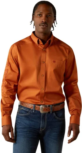 Miniatura 58 de Ariat Camisa de sarga con logotipo del equipo para hombre